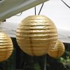 Electric Lights Paper Lantern - Gold