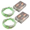 Mini String Lights w/Timer- Green 2-50ct