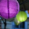 Criss Cross Paper Lantern - Purple