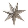 Paper Lantern Star 7 points - Silver