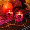 Flickering LED Candles - Skull & Crossbones 2ct