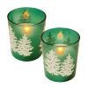 Flickering LED Candles - Green Pines Glass