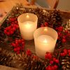 Flickering LED Candles - Frosted Glass