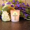 Flickering LED Candles - Cross 2ct
