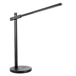 Premium Structure 5-Level Brightness Color Temperature Metal LED Desk Lamp with Memory Function, Dimmable Reading/Studying LED Table Lamp