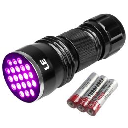 21 LEDs 395nm Ultra Violet LED Flashlight- UV LED Flashlight/Blacklight