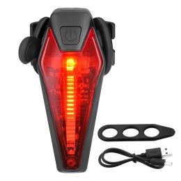 LED USB Rechargeable CREE Bike Tail Light- Water Resistant IPX4 Tail Lights Red Safety Light