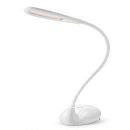 Rechargeable Touch Controlled Modern Gooseneck LED Desk Lamp, 3-Level Color Temperature Night Light for Home Office Bedroom