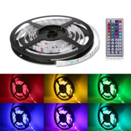 12V Flexible RGB LED Strip Lights Kit, LED Tape, Multi-colored, 75 Units 5050 LEDs, Non-waterproof, Light Strips, 8Ft 2.5M Spool